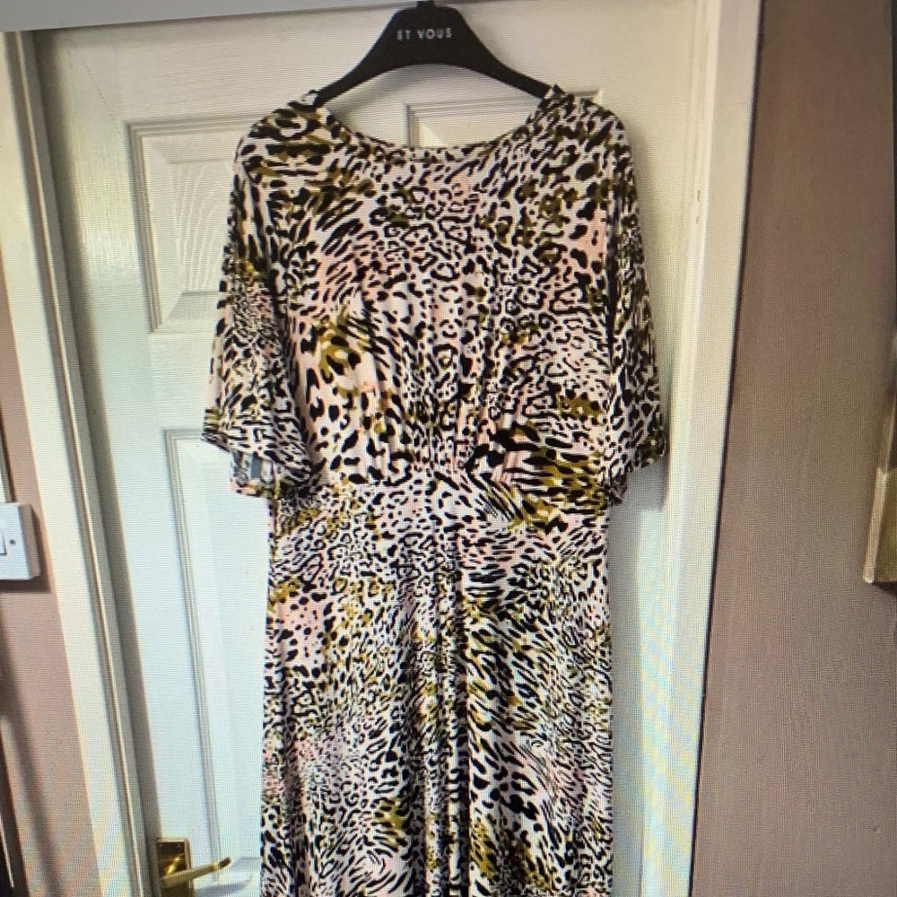 Etcetera Animal Print Mini Dress